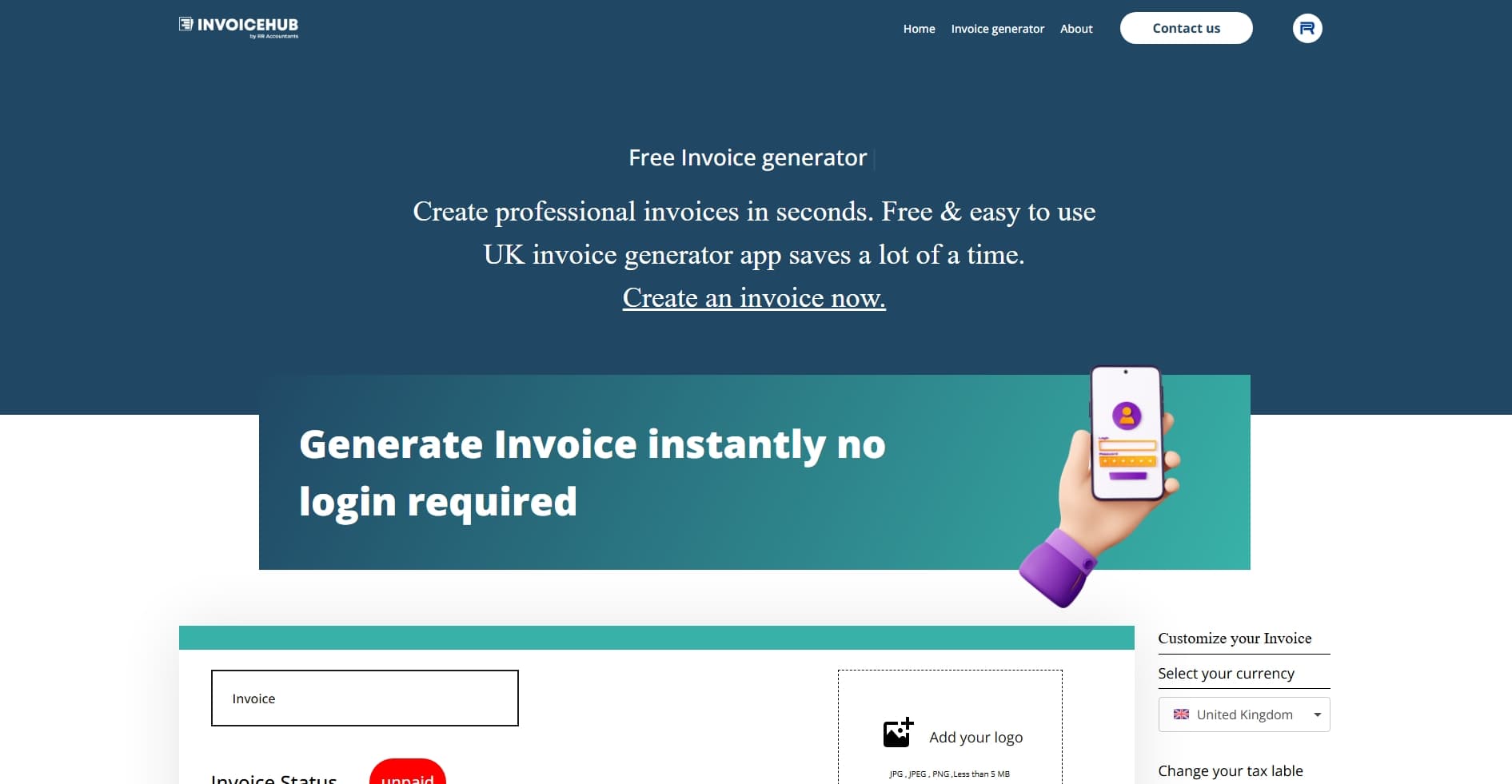 Seamless Invoice Creator