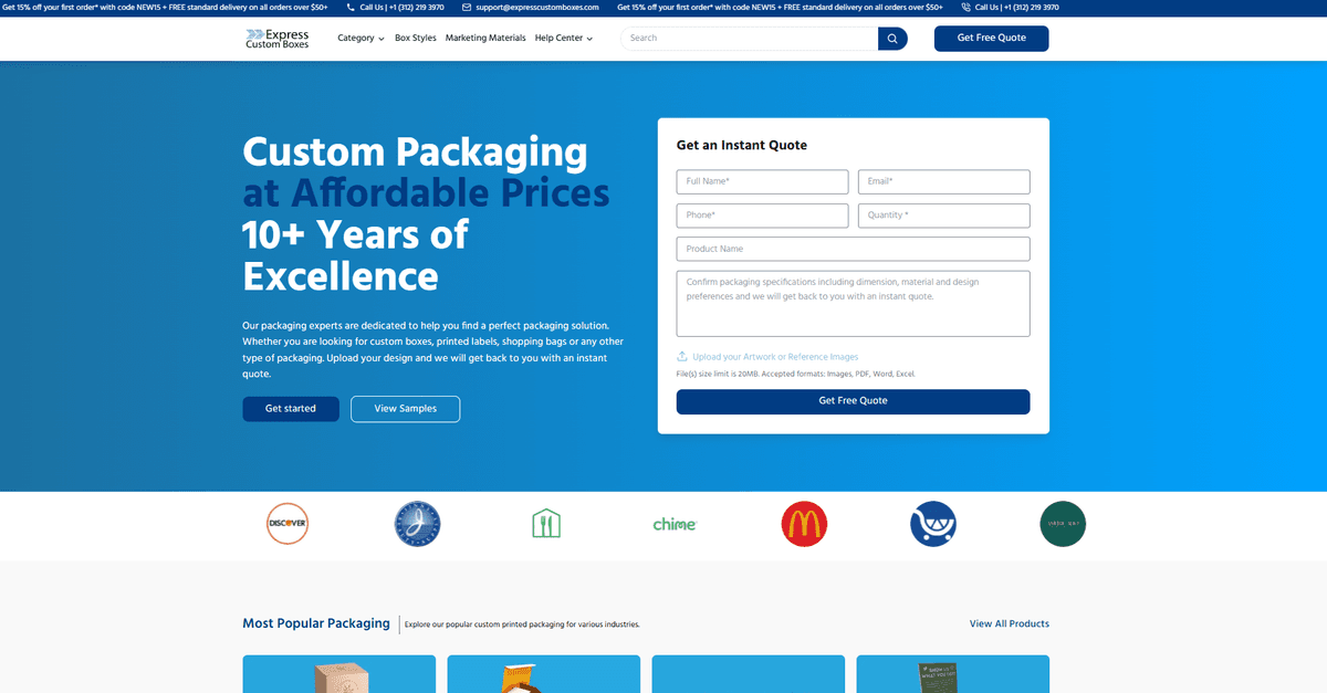 Custom Packaging Boxes Platform