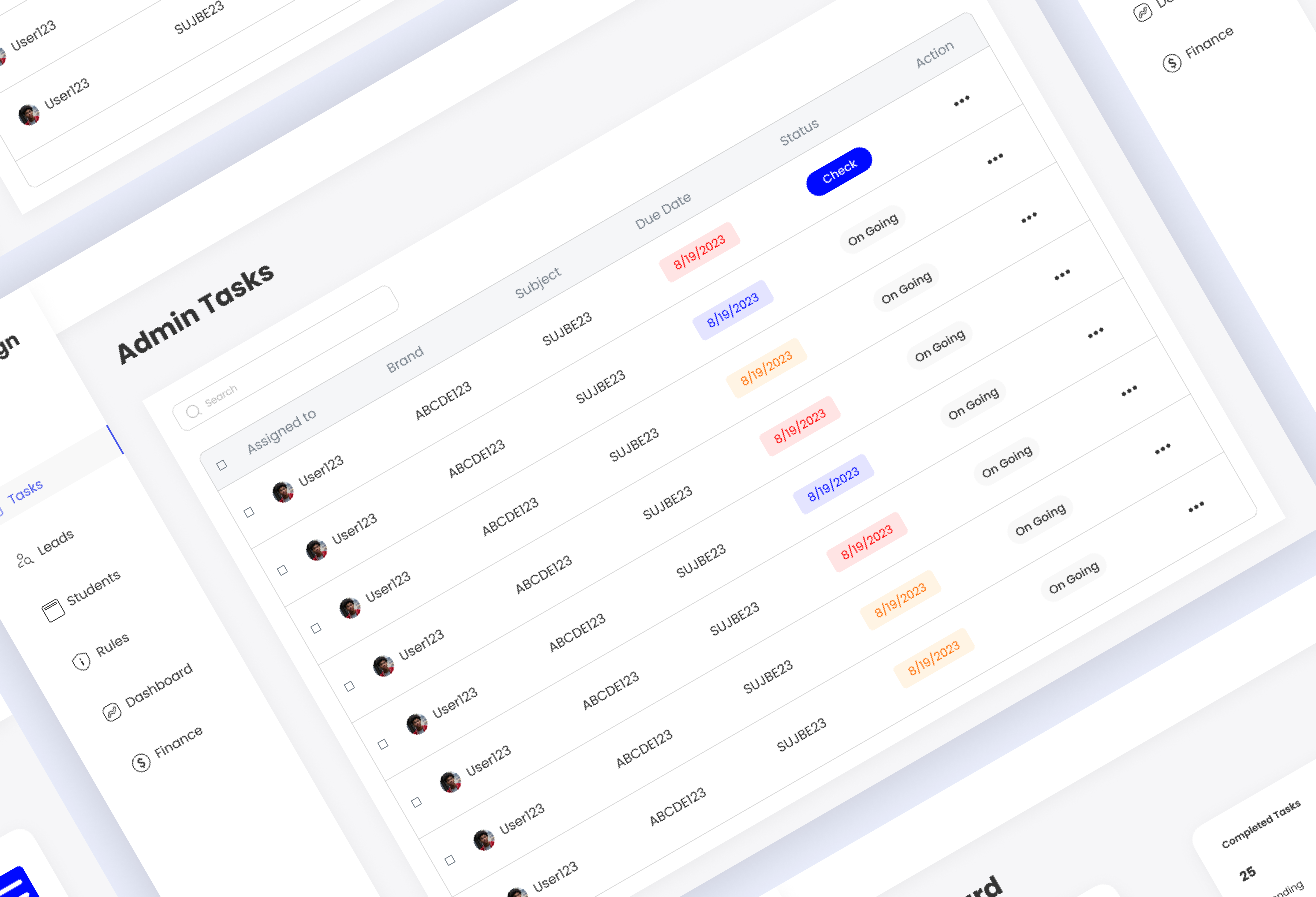 LMS/CRM Design