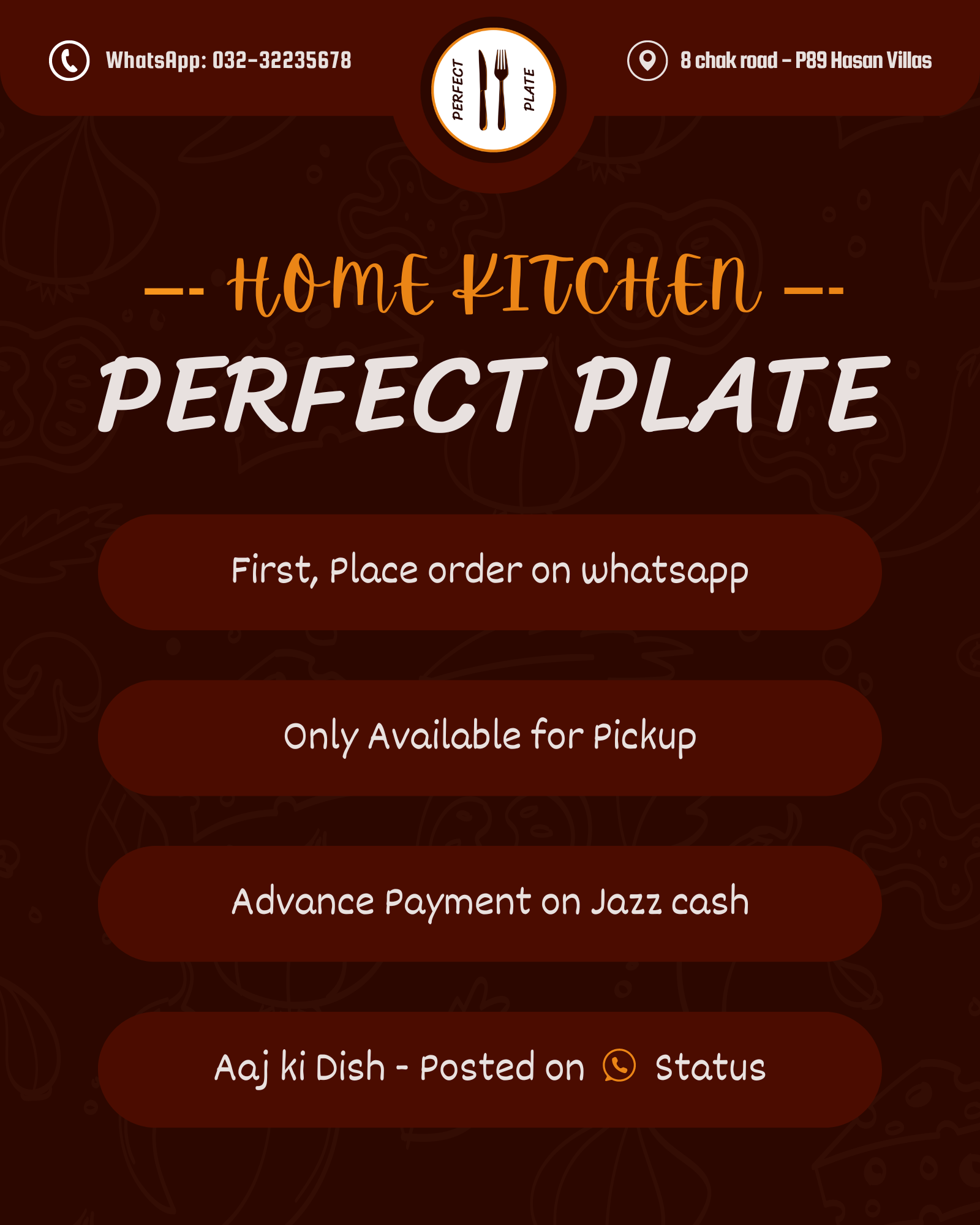 Perfect Plate Menu